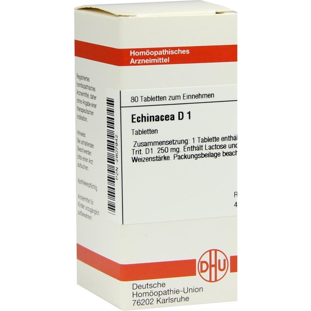 Echinacea HAB D 1 Tabletten, 80 St.