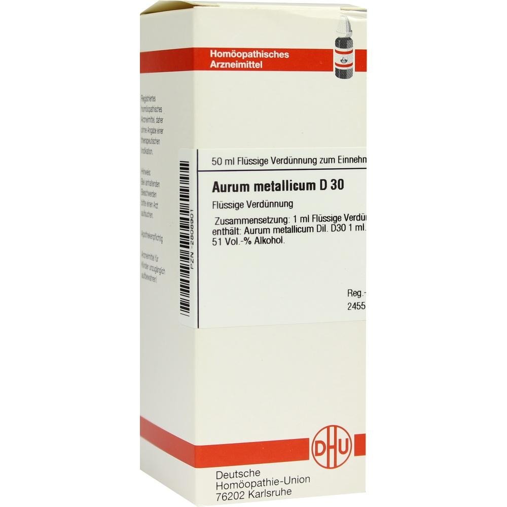 Aurum Metallicum D 30 Dilution, 50 ml