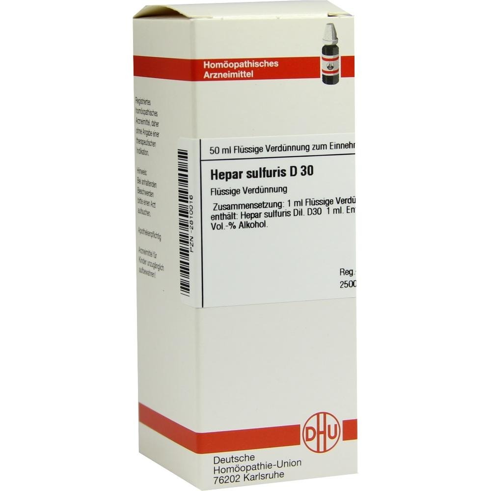 Hepar Sulfuris D 30 Dilution, 50 ml