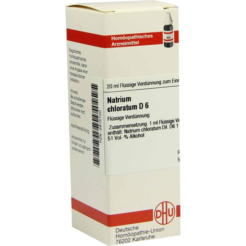 Natrium Chloratum D 6 Dilution, 20 ml