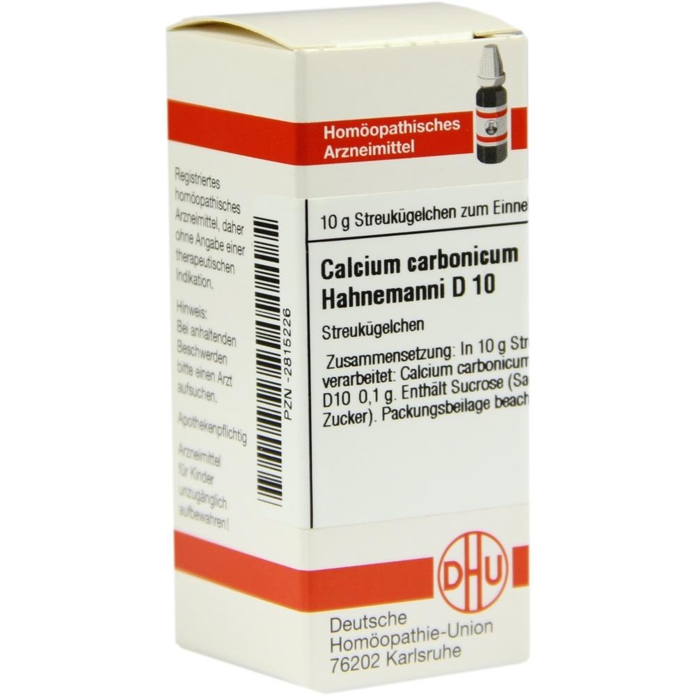 Calcium Carbonicum Hahnemanni D 10 Globu, 10 g