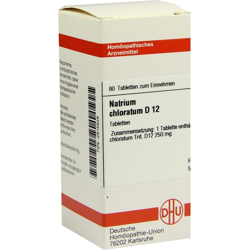 Natrium Chloratum D 12 Tabletten, 80 St.