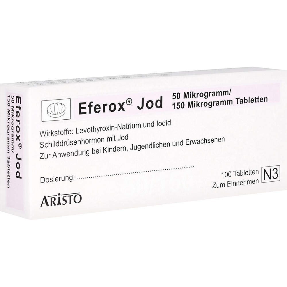 Eferox Jod 50 µg/150 µg Tabletten, 100 St.