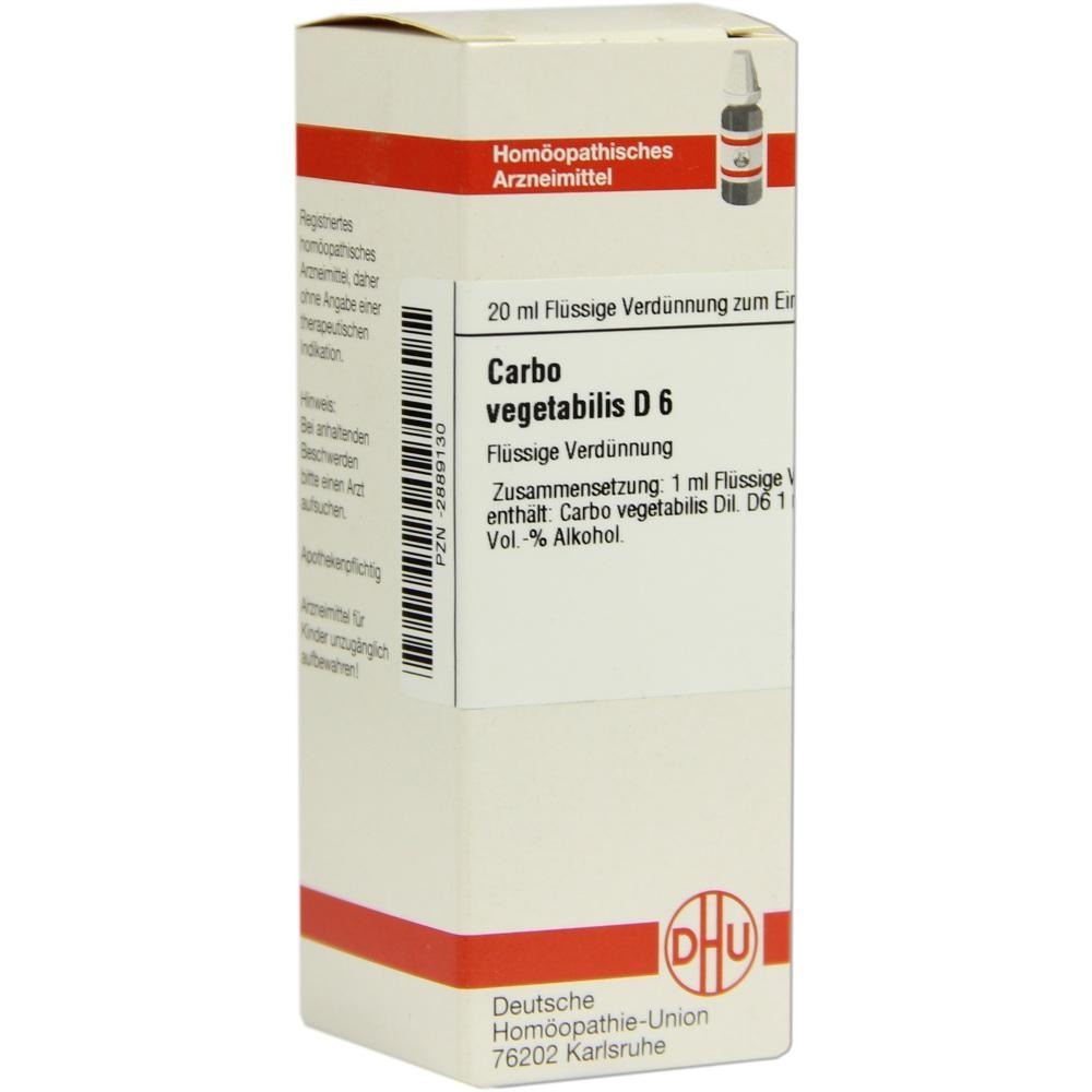 Carbo Vegetabilis D 6 Dilution, 20 ml
