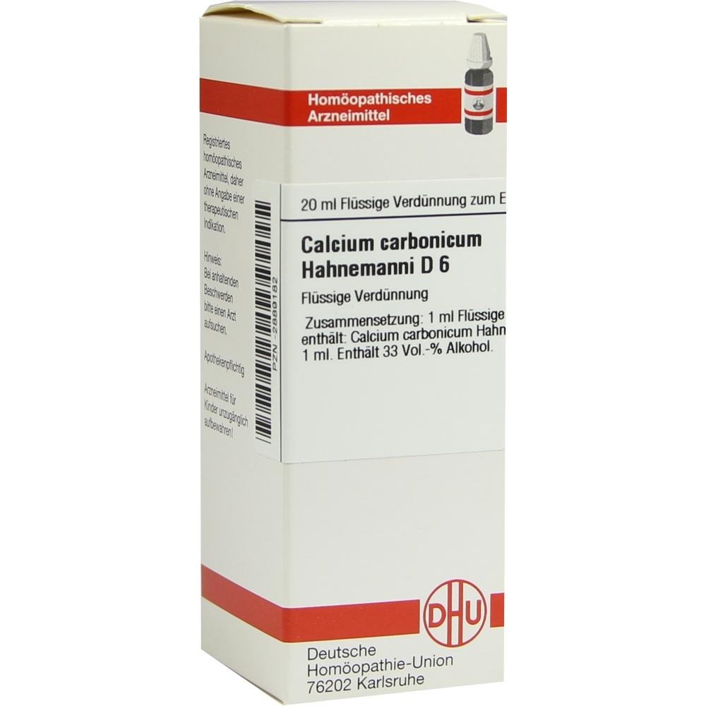 Calcium Carbonicum Hahnemanni D 6 Diluti, 20 ml