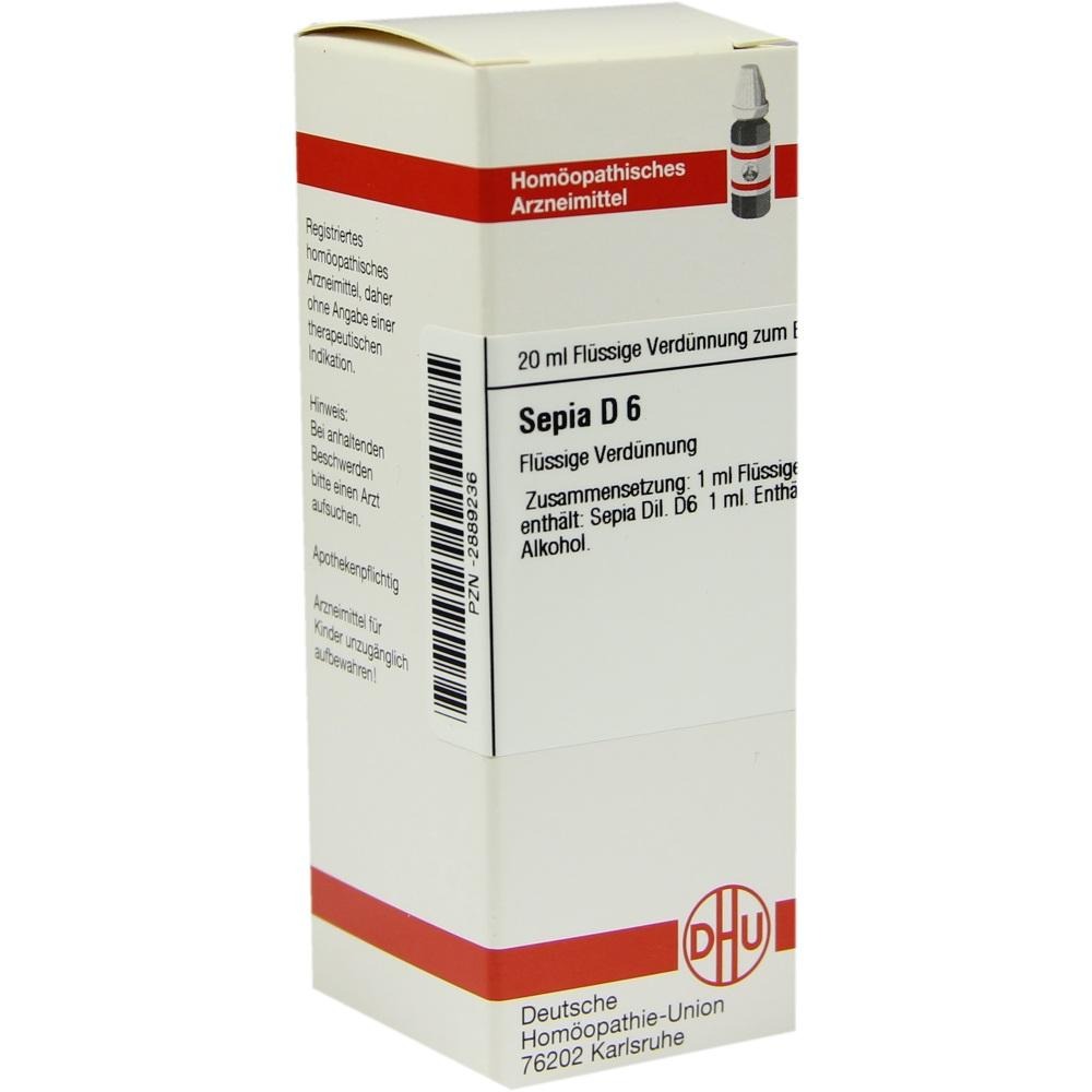 Sepia D 6 Dilution, 20 ml