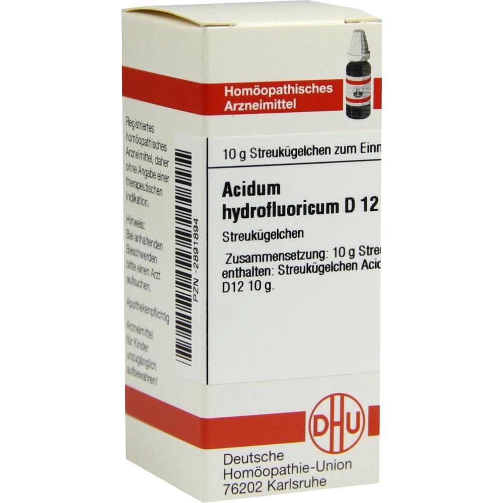 Acidum Hydrofluoricum D 12 Globuli, 10 g