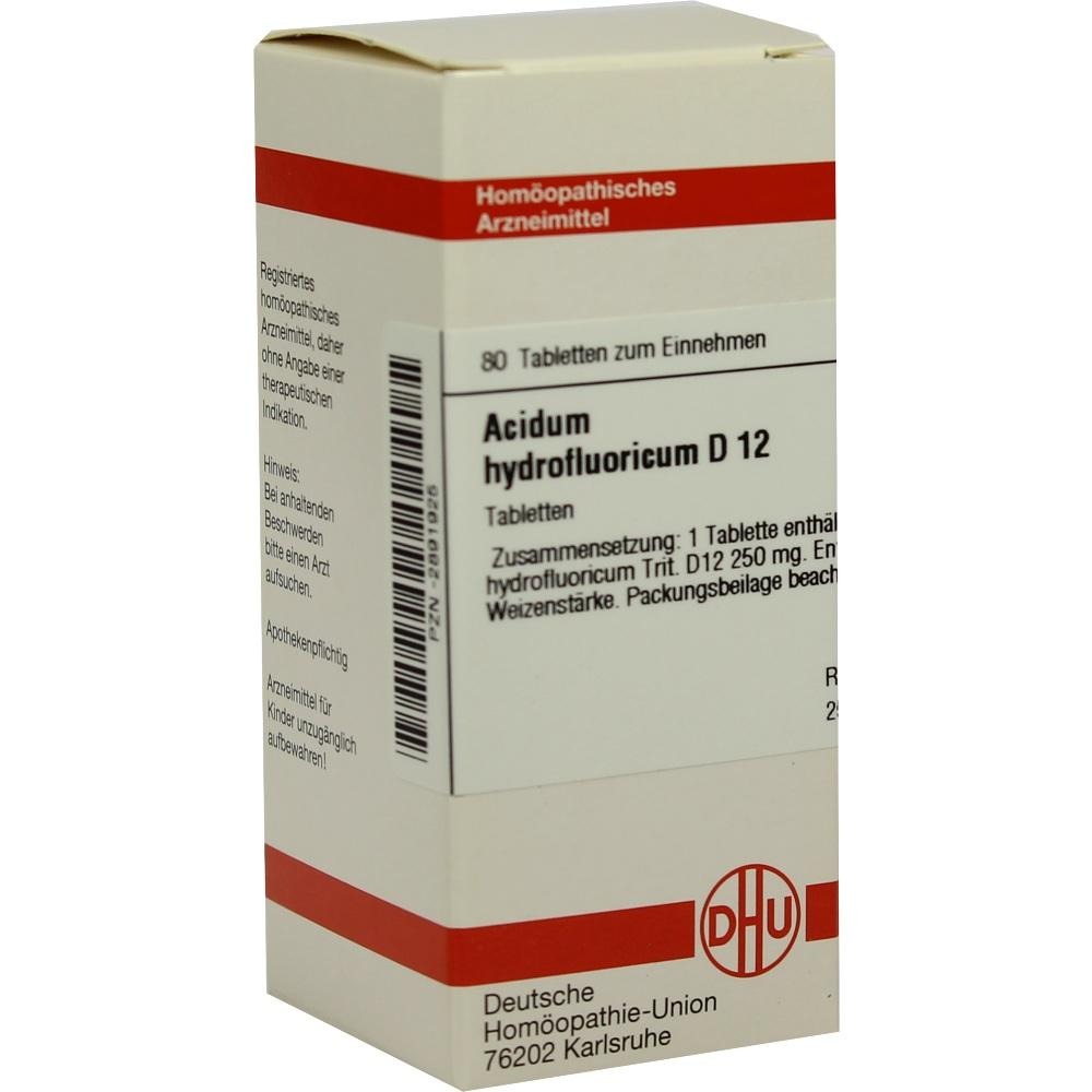 Acidum Hydrofluoricum D 12 Tabletten, 80 St.