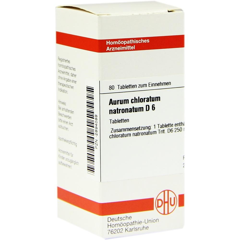 Aurum Chloratum Natronatum D 6 Tabletten, 80 St.