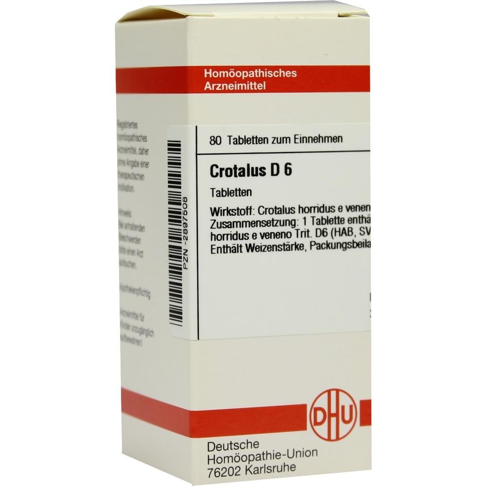Crotalus D 6 Tabletten, 80 St.