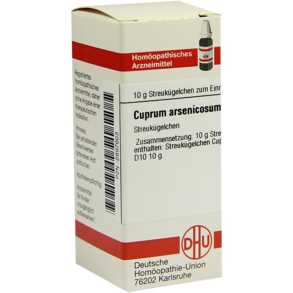 Cuprum Arsenicosum D 10 Globuli, 10 g