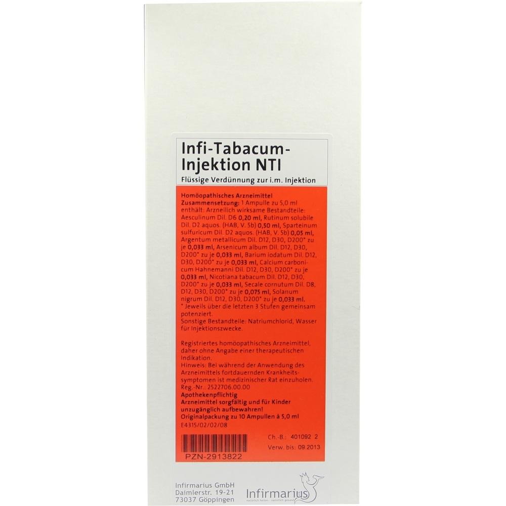 INFI Tabacum Injektion NTI Ampullen, 10 x 5 ml