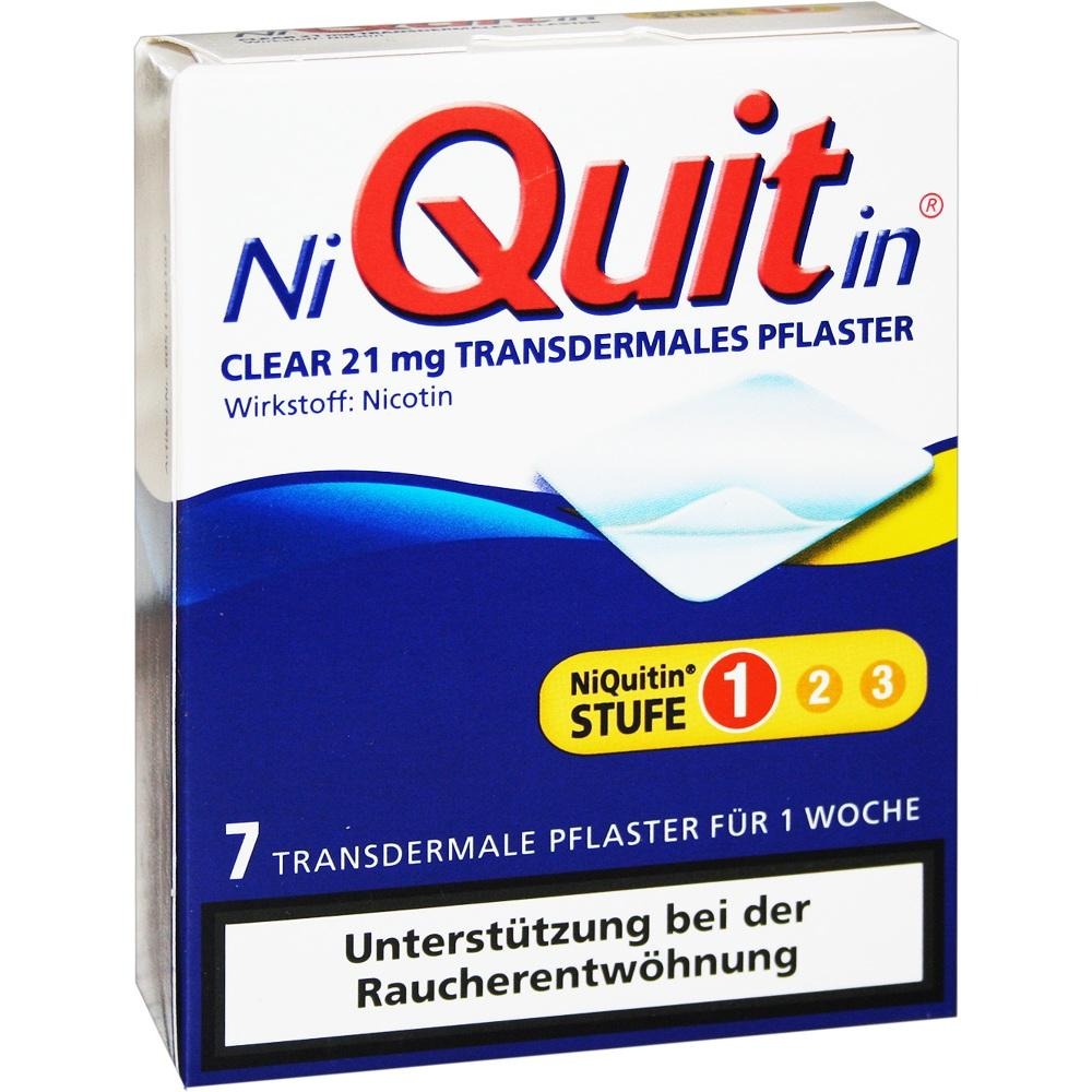 Niquitin Clear 21 mg transdermale Pflaster, 7 St.