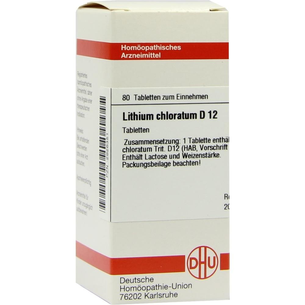 Lithium Chloratum D 12 Tabletten, 80 St.