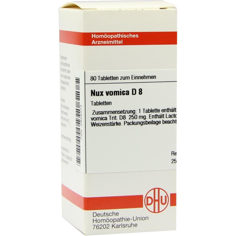 NUX Vomica D 8 Tabletten, 80 St.