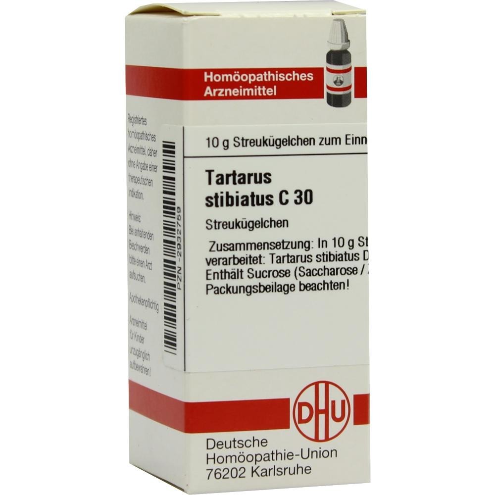 Tartarus Stibiatus C 30 Globuli, 10 g