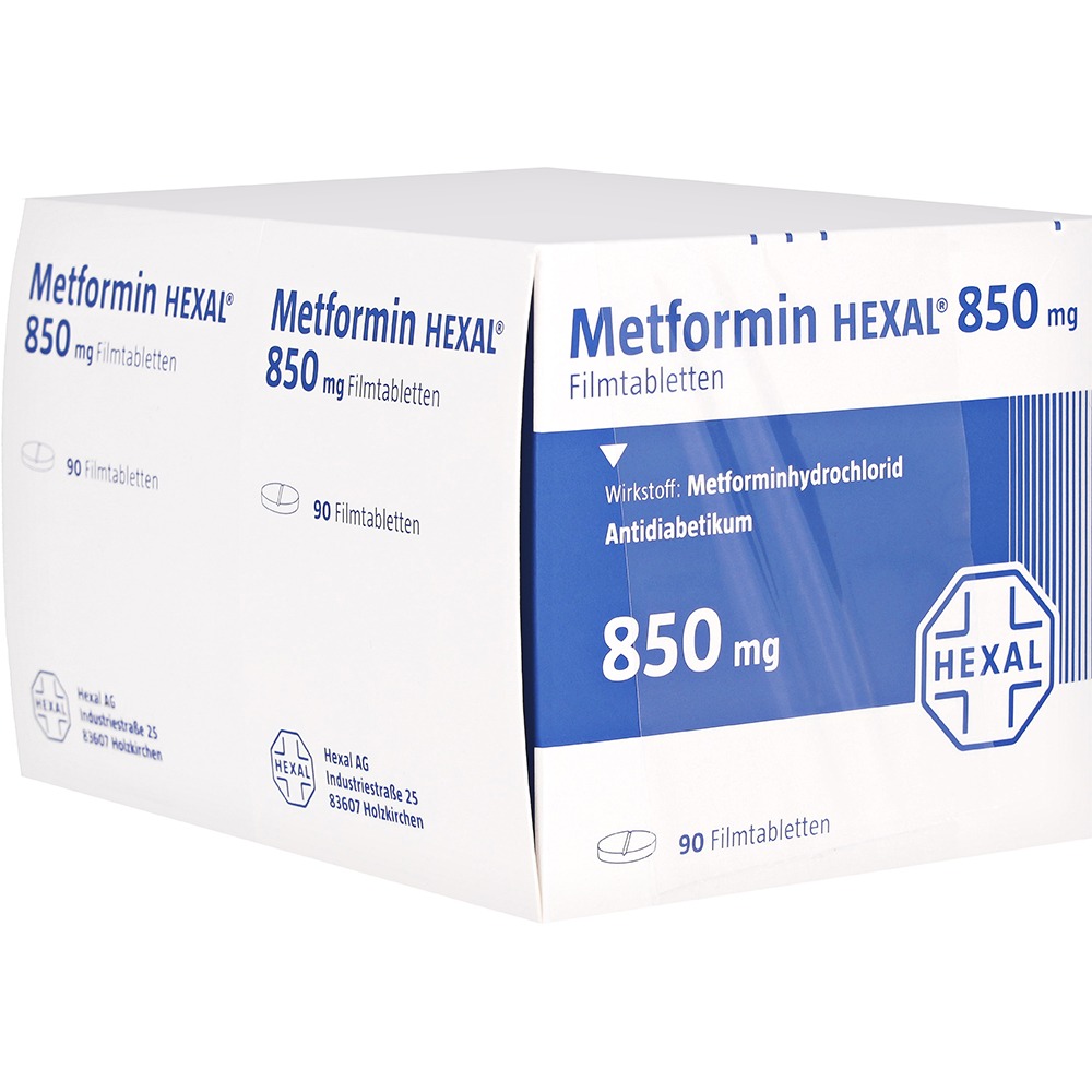 Metformin Hexal 850 mg Filmtabletten, 180 St.