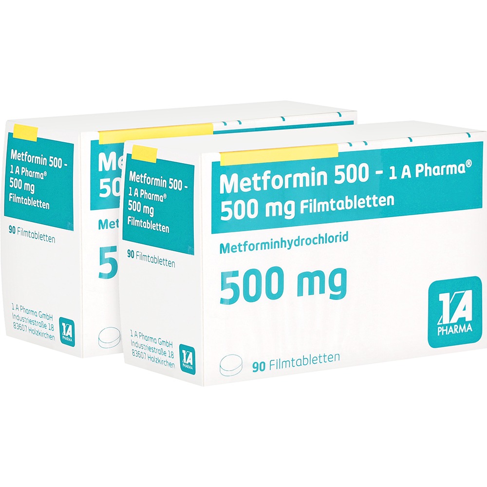Metformin 500-1a Pharma Filmtabletten, 180 St.