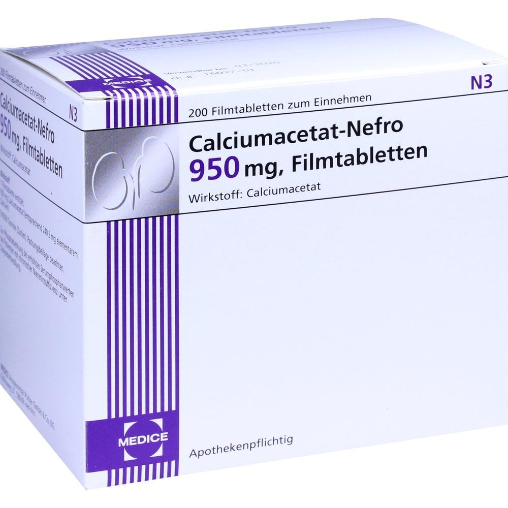 Calciumacetat-Nefro 950 mg, 200 St.
