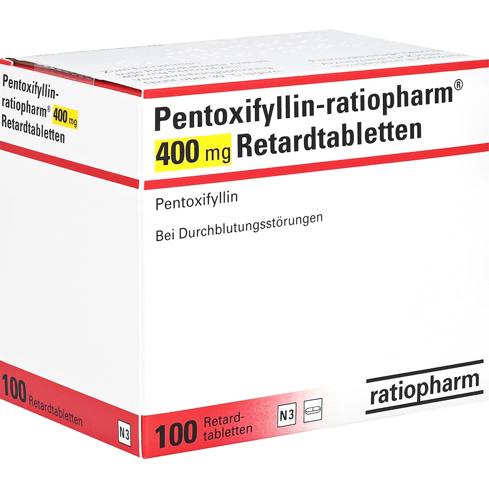 Pentoxifyllin-ratiopharm 400 mg Retardta, 100 St.