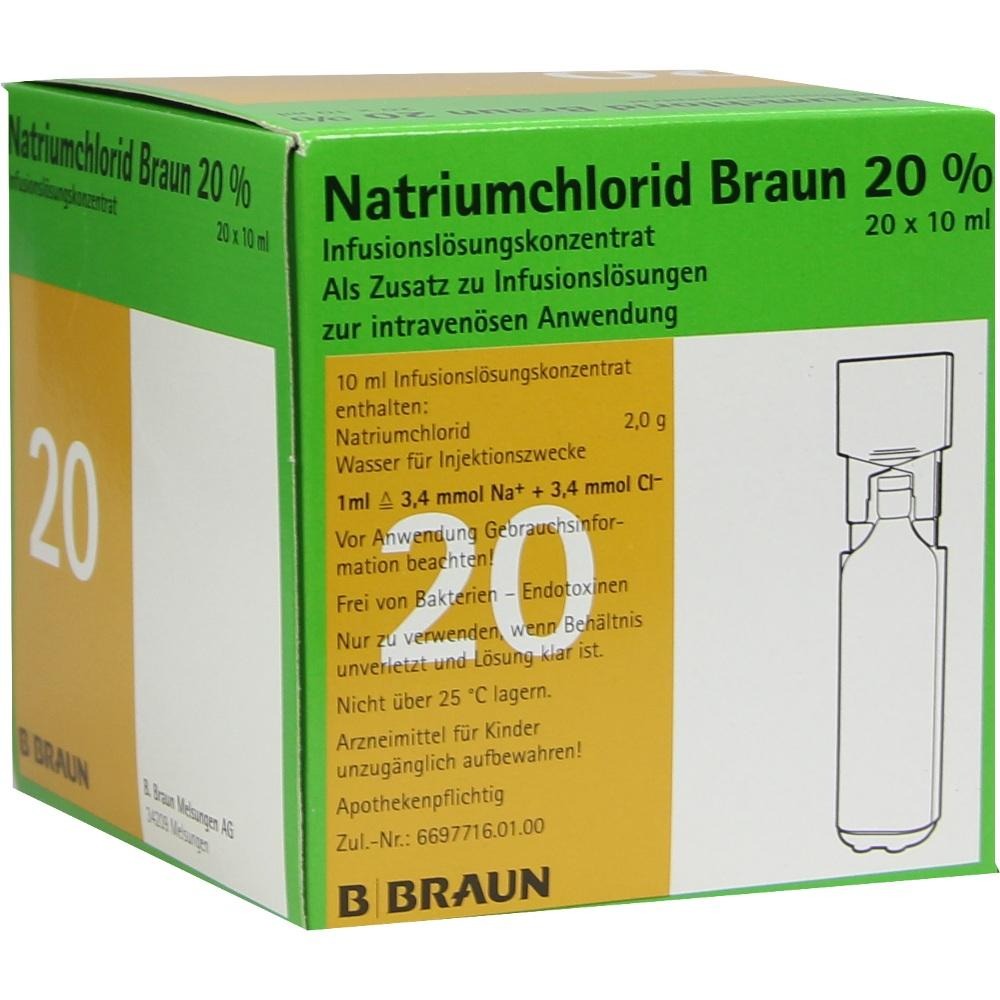 Natriumchlorid 20% MPC Elektrolytkonzent, 20 x 10 ml