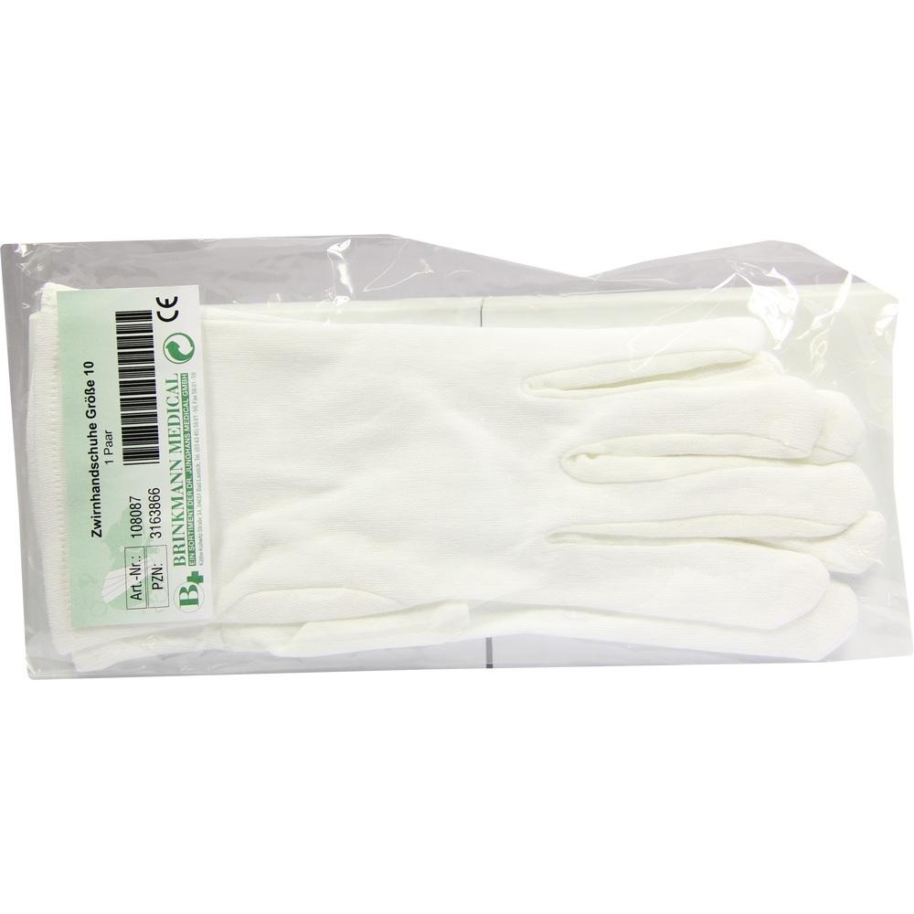 Handschuhe Zwirn BW Gr.10 weiß, 2 St.
