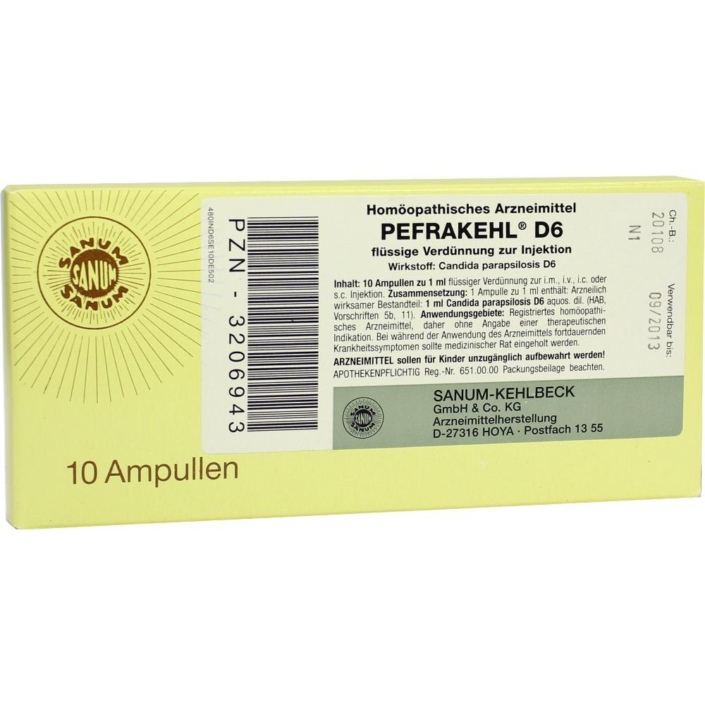 Pefrakehl Ampullen D 6, 10 x 1 ml