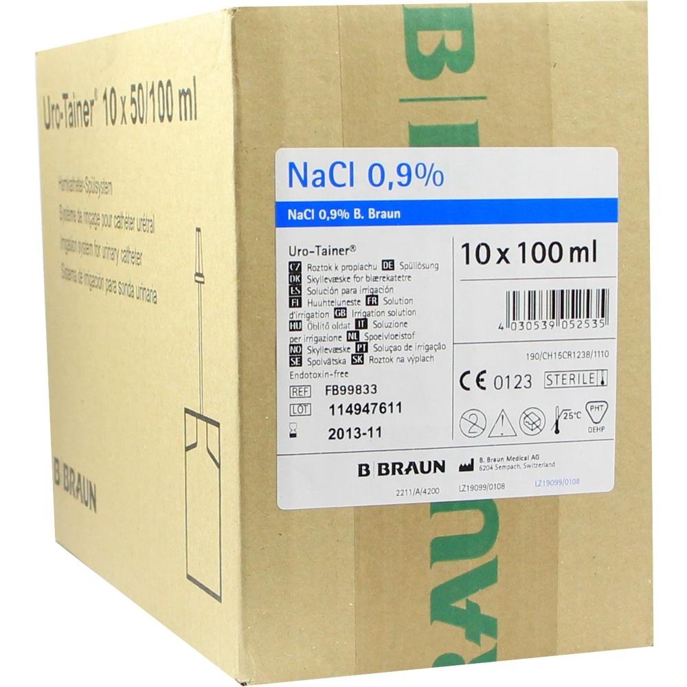 URO Tainer Natrium Chlorid Lösung 0,9%, 10 x 100 ml