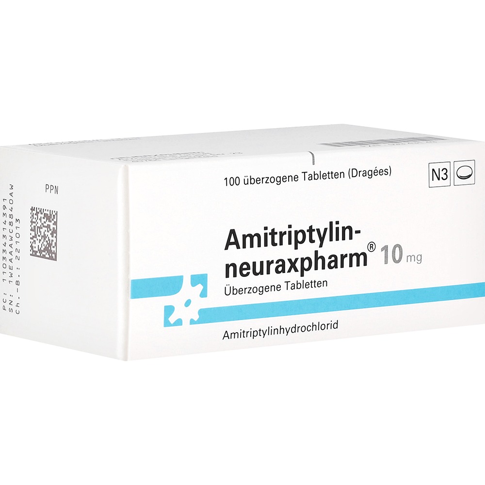 Amitriptylin-neuraxpharm 10 mg überzogen, 100 St.