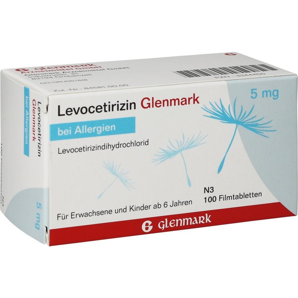 Levocetirizin Glenmark 5 mg Filmtablette, 100 St.