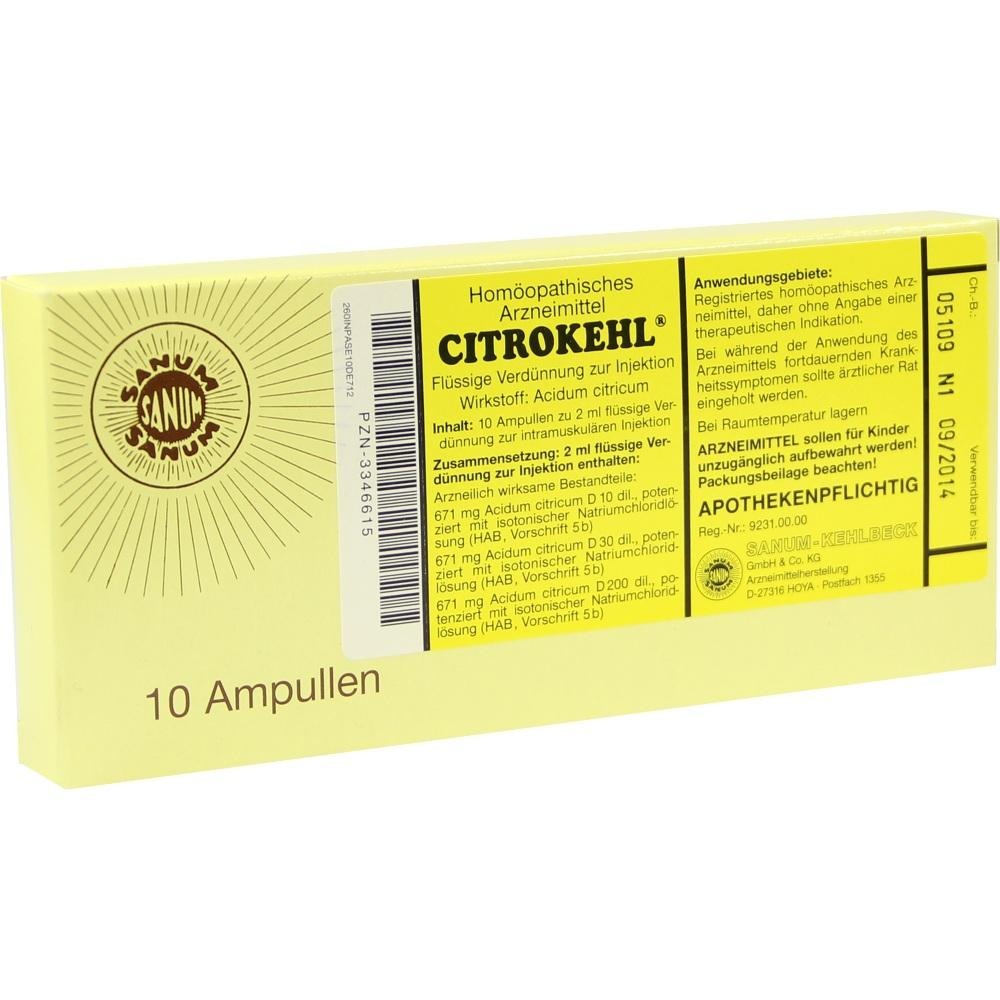 Citrokehl Ampullen, 10 x 2 ml