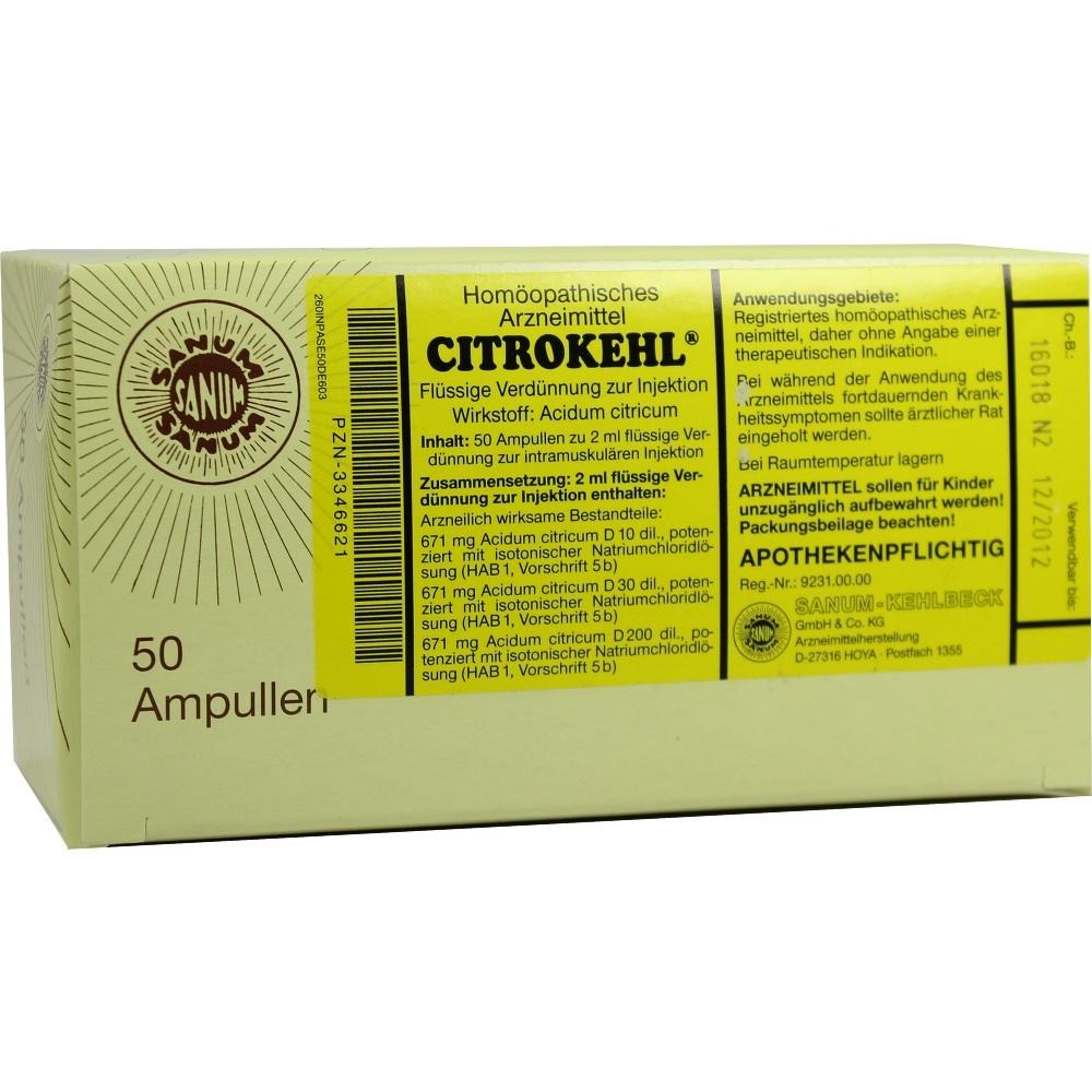 Citrokehl Ampullen, 50 x 2 ml