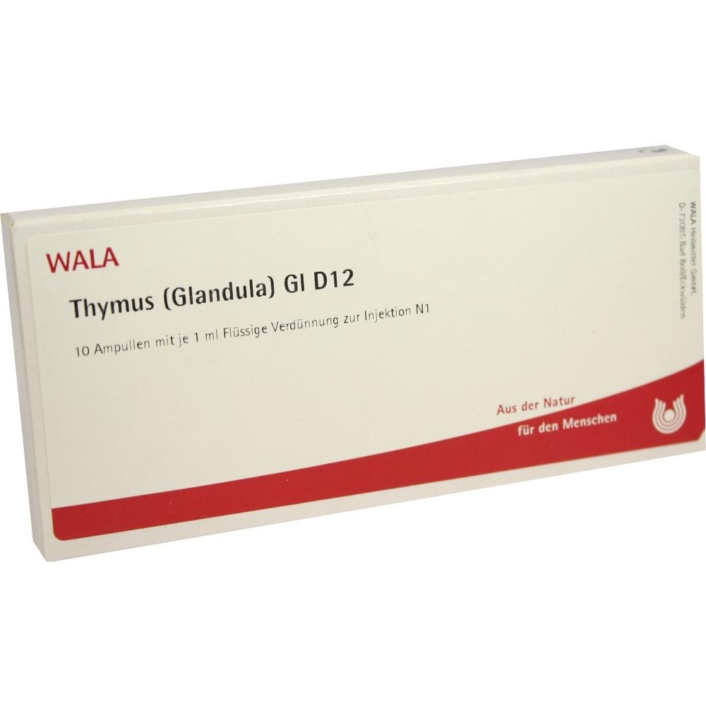 Thymus Glandula GL D 12 Ampullen, 10 x 1 ml