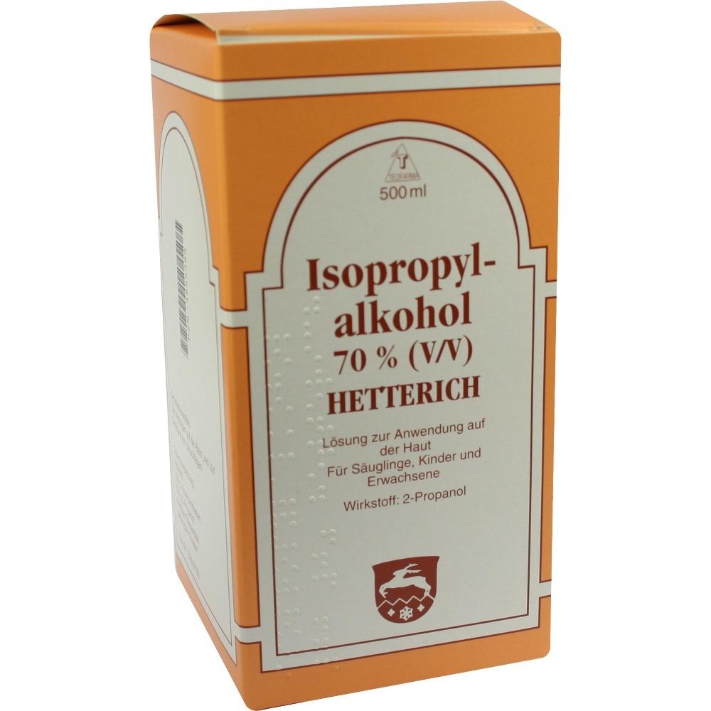 Isopropylalkohol 70% V/V Hetterich, 500 ml