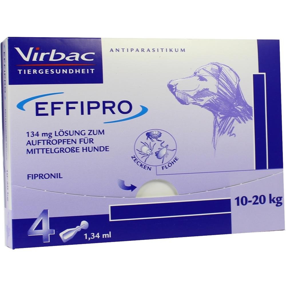 Effipro 134 mg zum Auftropfen für mittelgroße Hunde, 4 St.