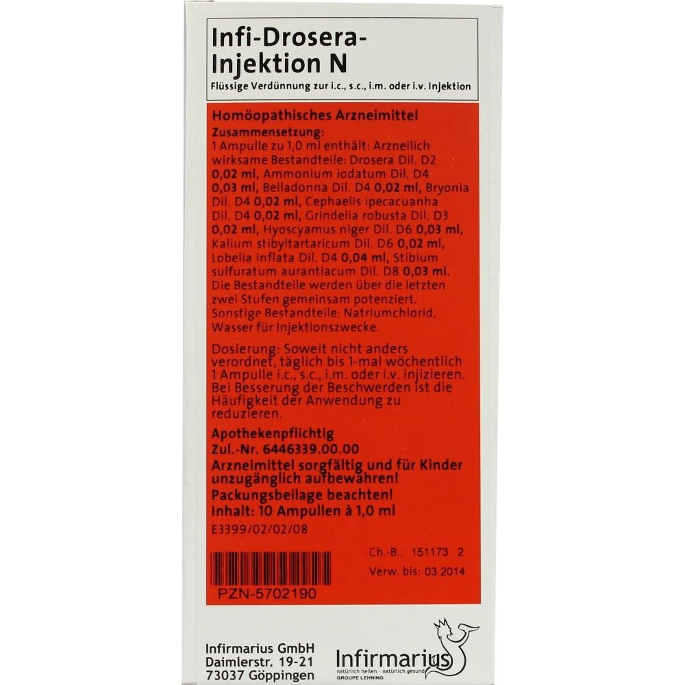 INFI Drosera Injektion N, 10 x 1 ml