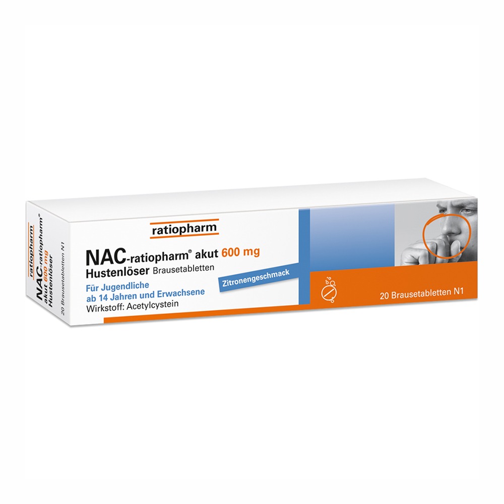 Nac Ratiopharm Akut 600 Mg Hustenloser Zitronengeschmack 20 St Docmorris