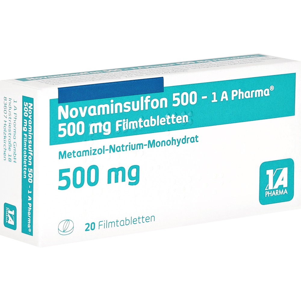 Novaminsulfon 500-1a Pharma Filmtablette, 20 St.