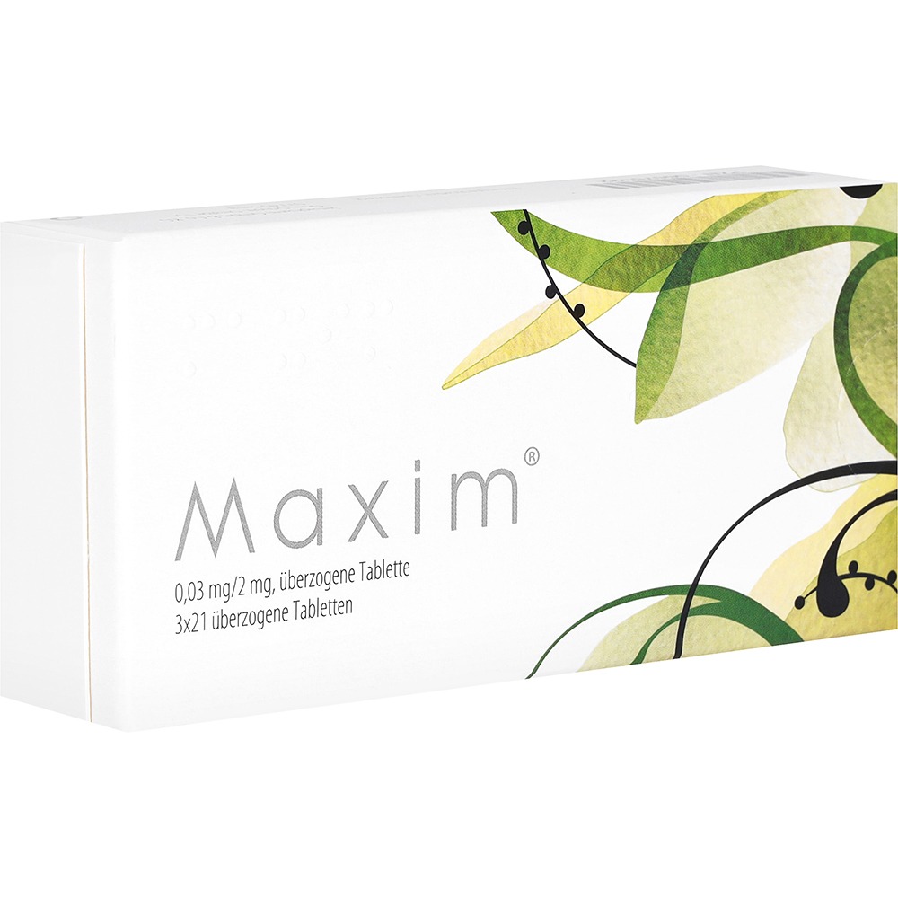 Maxim 0,03 mg/2 mg überzogene Tabletten, 63 St.
