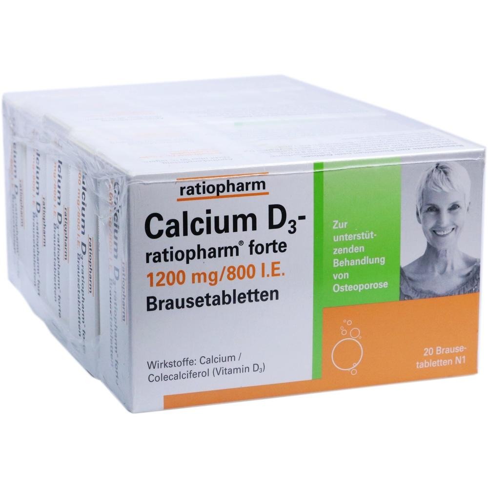 Calcium D3 ratiopharm forte Brausetabletten, 100 St.