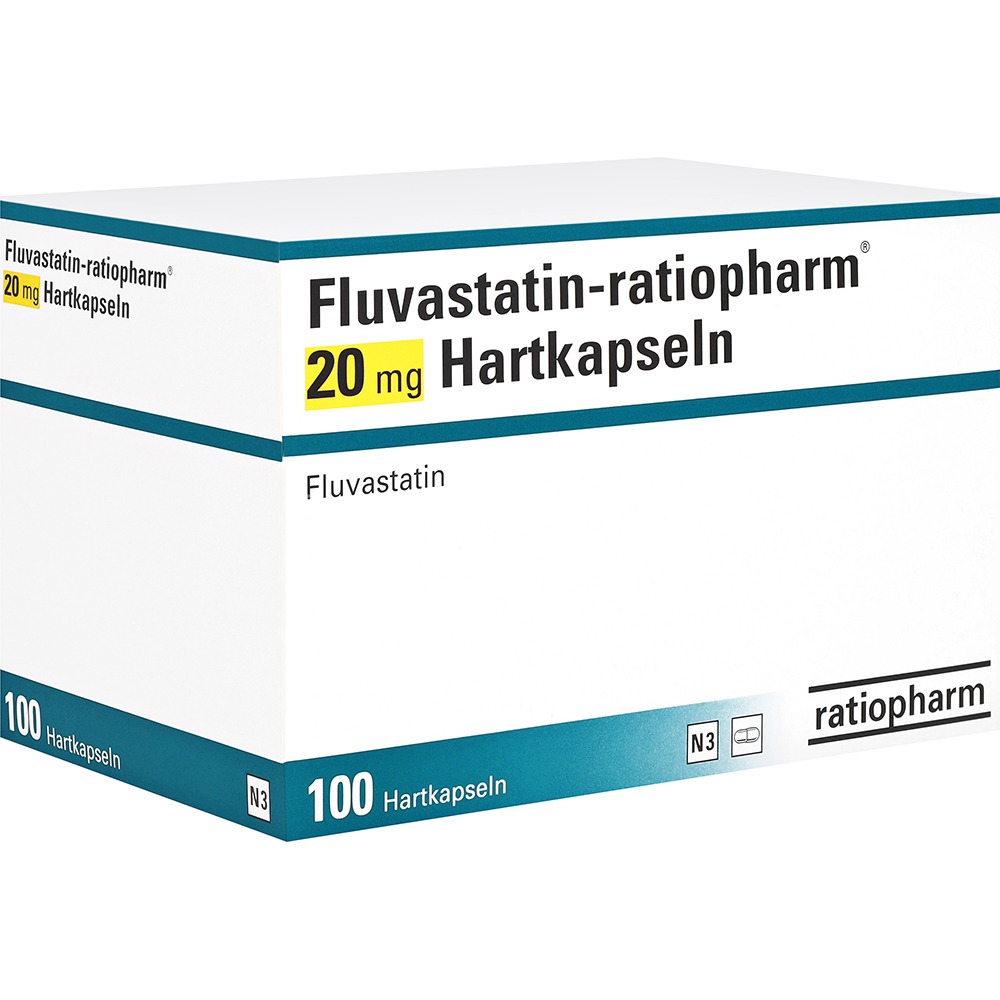 Fluvastatin-ratiopharm 20 mg Hartkapseln, 100 St.