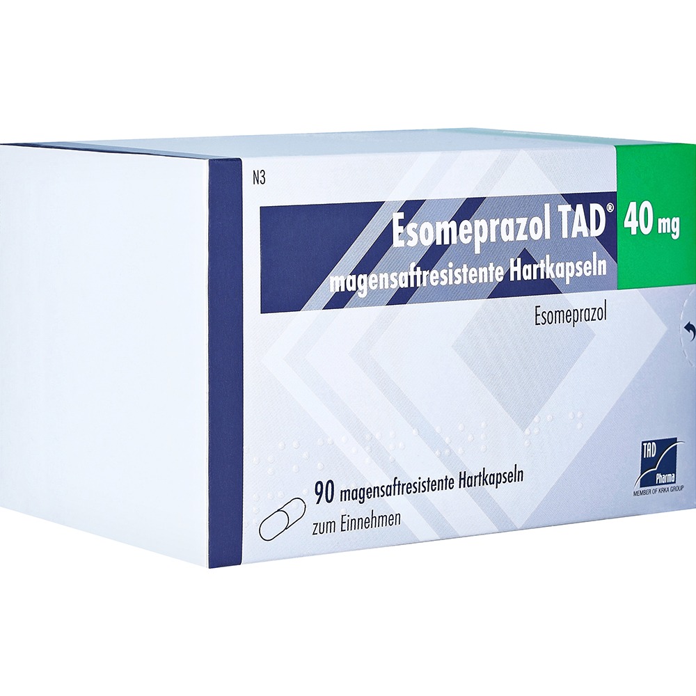 Esomeprazol TAD 40 mg magensaftresist.Ha, 90 St.