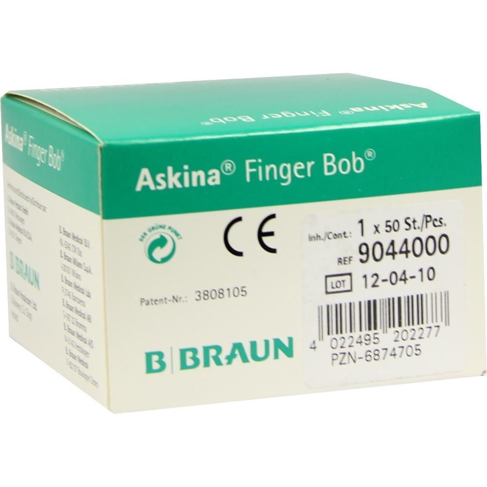 Askina Finger Bob weiß, 50 St.
