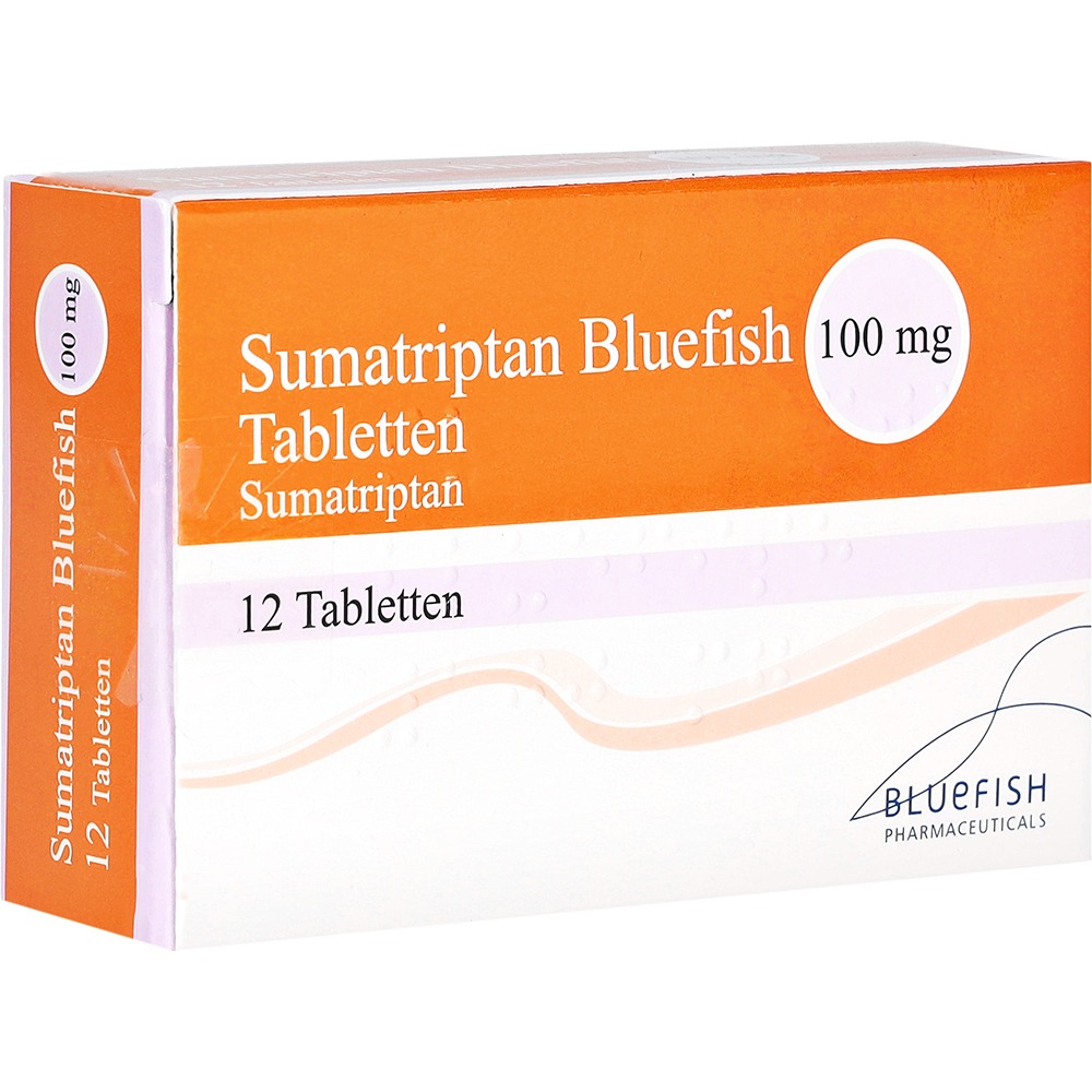 Sumatriptan Bluefish 100 mg Tabletten, 12 St.
