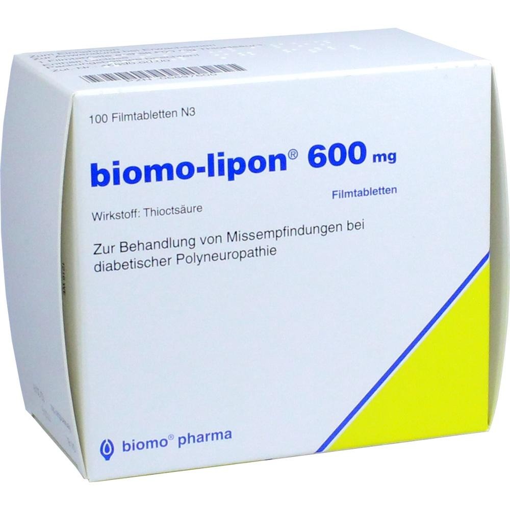 Biomo-lipon 600 mg Filmtabletten, 100 St.