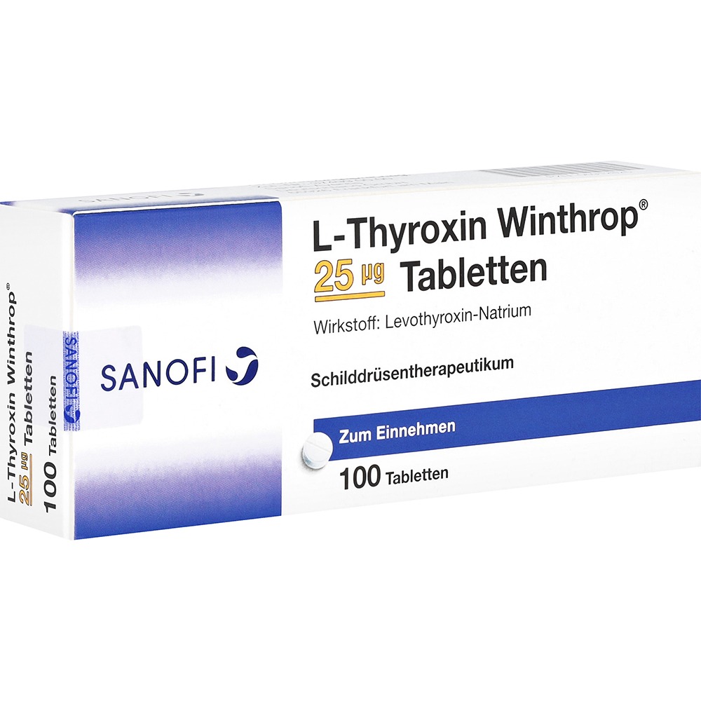 L-thyroxin Winthrop 25 µg Tabletten, 100 St.