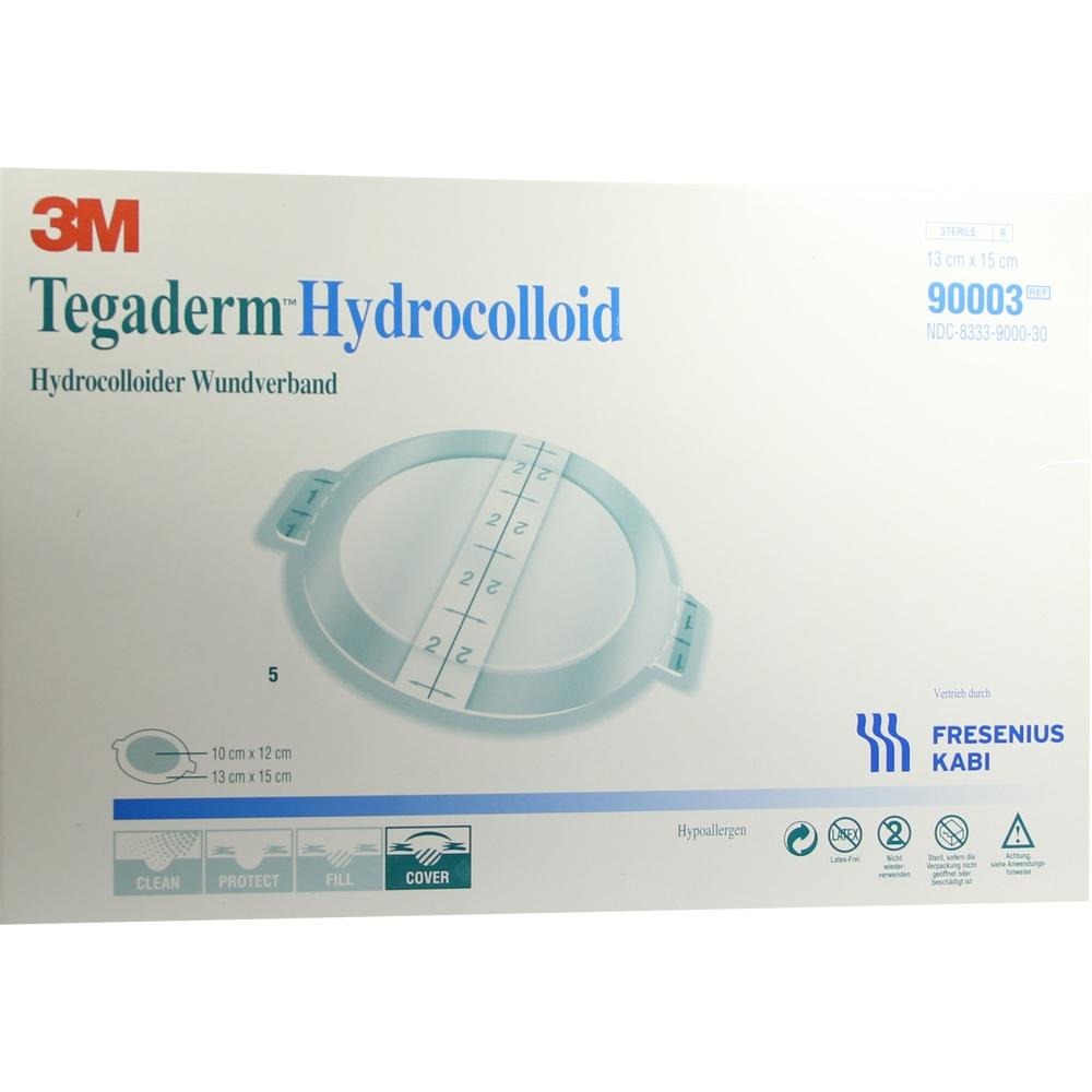 Tegaderm Hydrocolloid FK 13x15 cm oval 9, 5 St.