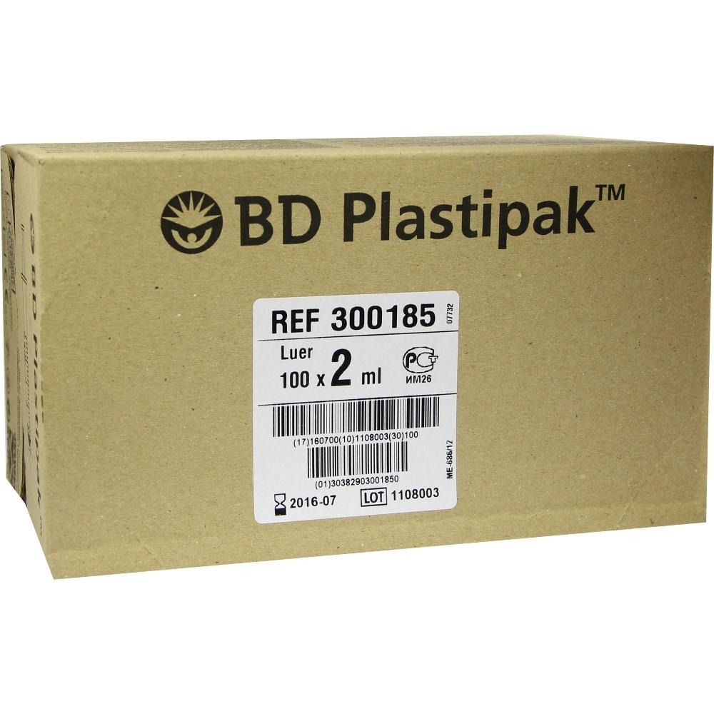 BD Plastipak Spr.2 ml Luer, 100 x 2 ml