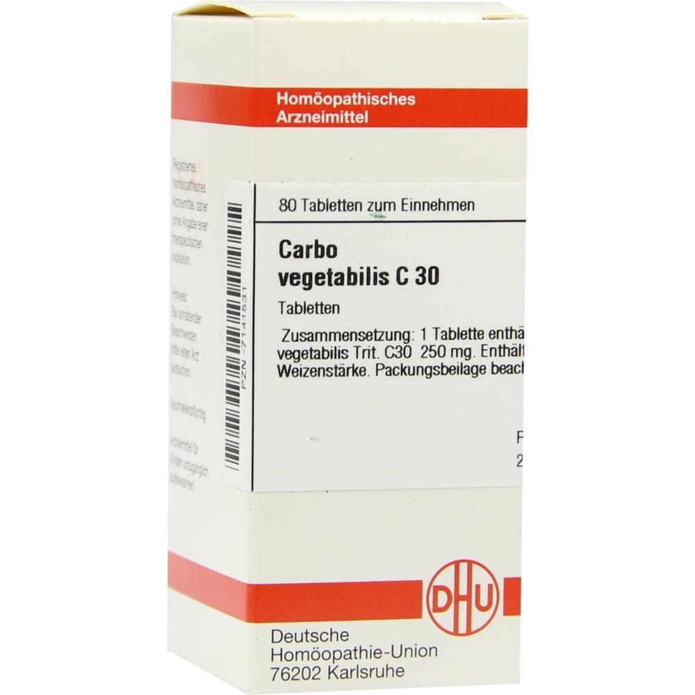 Carbo Vegetabilis C 30 Tabletten, 80 St.