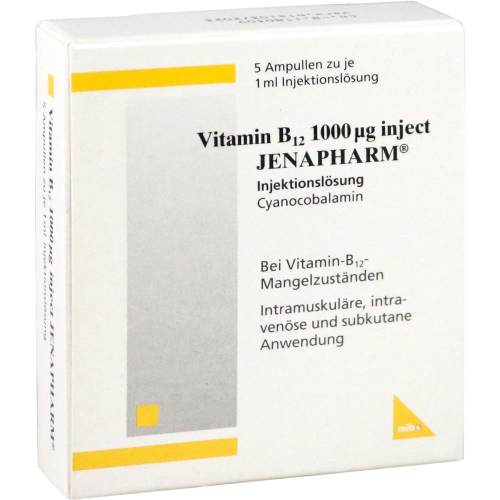 Vitamin B12 1.000 µg Inject Jenapharm Am, 5 St.